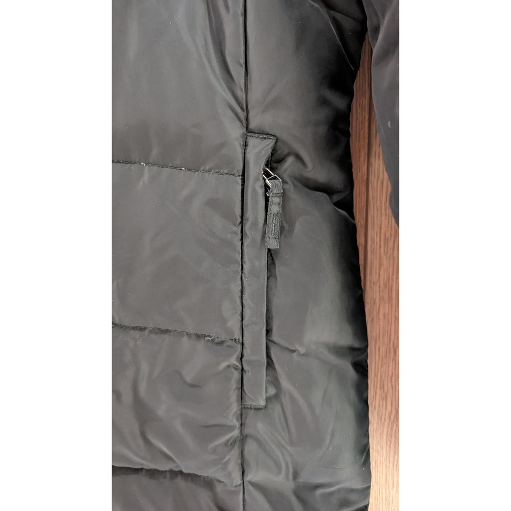 United Colors of Benetton Black Down Puffer Coat Women's Small - Picture 6 of 7